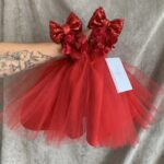 Vestido rojo navidad (4t a 5t-6t a 7t)