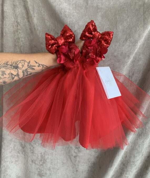 Vestido rojo navidad (2t a 3T)