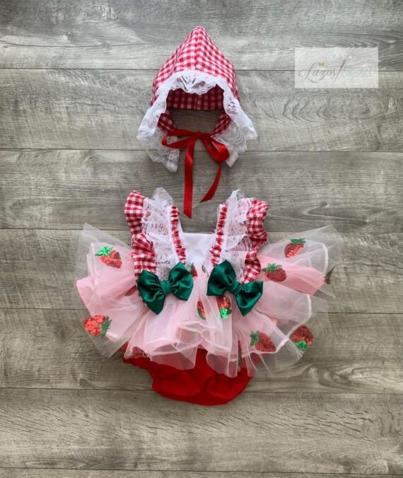 Estilo camisa de fresa tamaño 12 meses
